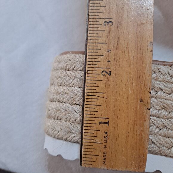 Bonnibel Platform Espadrilles Women’s Size 5.5 Tan Crisscross Slides Sandals - Picture 9 of 10